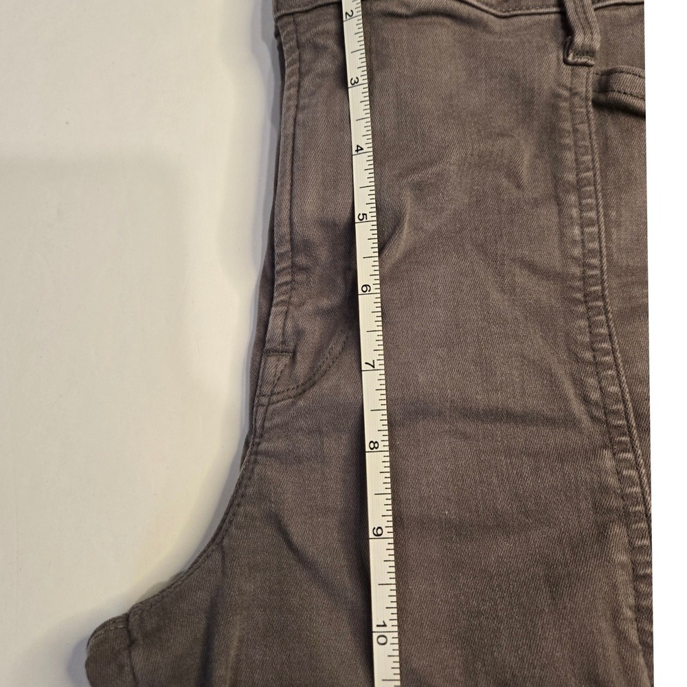 Cosmic Blue Love‎ Grey Cargo Utility Pants Women 32P High Rise Slim Straight Leg - Picture 6 of 10